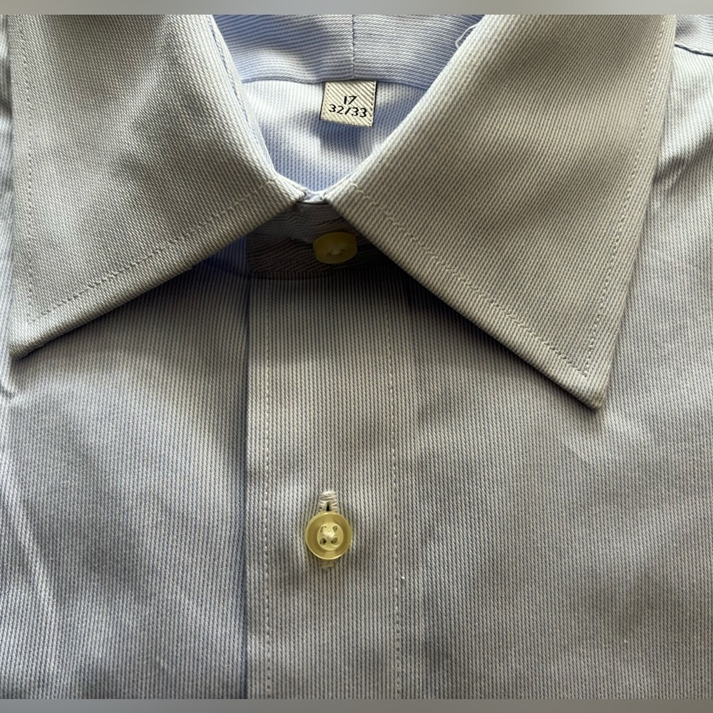 W.H. Belk Men's Light Blue Dress Shirt 17 32/x